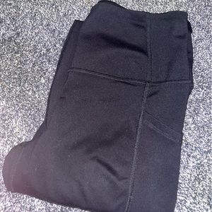 Black Ankle Length Leggings with Pocket